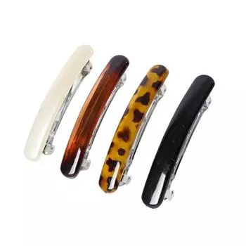 4 шт. Заколки для волос во французском стиле, дизайн «черепаховый панцирь», женские заколки для волос с металлическими пружинами, легкие аксессуары для волос A