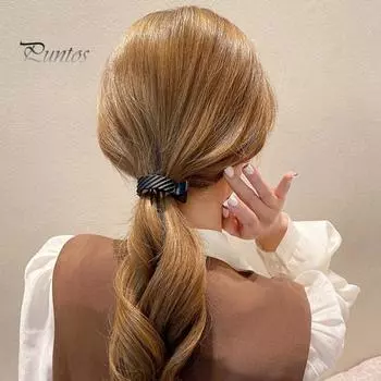 4 шт. заколки-пряжки противоскользящие зубчики высокие хвостики держатели для волос прочная металлическая пружина пластиковый держатель для хвостиков Oblique