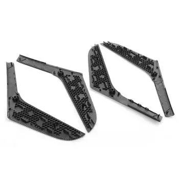 4 шт., замена накладки на подлокотник внутренней двери из углеродного волокна для Volkswagen Golf MK6 2010-2013 чёрный