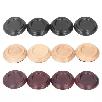 4 шт., защита для пола для фортепиано, антивибрационная защита небольшого размера, нескользящая чашка для фортепиано, защита для пола Log Color