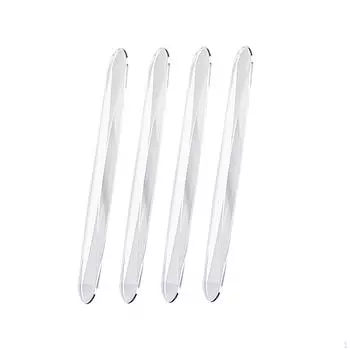 4 шт., защита от столкновений, водонепроницаемая мягкая декоративная сторона для дверей автомобиля чёрный