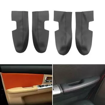 4 шт., защита внутренней дверной панели из микрофибры/накладка на дверной подлокотник для Kia Spectra Cerato 2005 2006-2010 2011 4xDoor Armrest Black