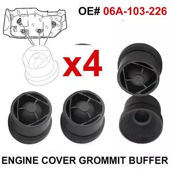 4 шт. Защитная доска двигателя, резиновая крышка, буферный блок для VW Seat Skoda Bora Jetta Golf 4 MK4 Touran 1,6 2,0 06A 103 226