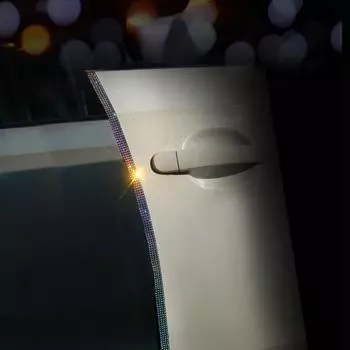 4 шт. защитная наклейка на кромку двери автомобиля, цветная полоса со стразами, защита от столкновений и царапин, сделай сам, стайлинг автомобиля чёрный