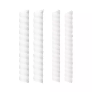 4 шт. Защитная пленка для ствола дерева - 2 размера Пластиковая спиральная защита для дерева Защитная пленка для ствола дерева Защитная трубка для защиты от коры дерева Обертывания для деревьев для защиты саженцев коры деревьев One Size белый