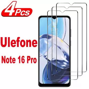 4 шт. защитное стекло для экрана Ulefone Note 16 Pro MAX закаленное стекло пленка iphone 11 чистый