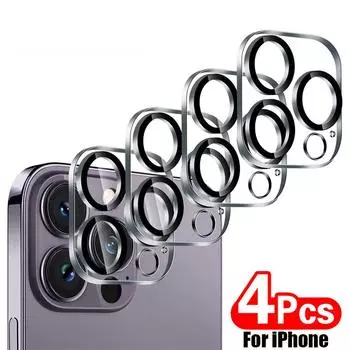 4 шт. защитное стекло с полным покрытием для iPhone 11 12 13 15 Pro Max, защита камеры для iPhone 13 14 Mini Ultra HD, не влияет на ночь iphone 11 чистый