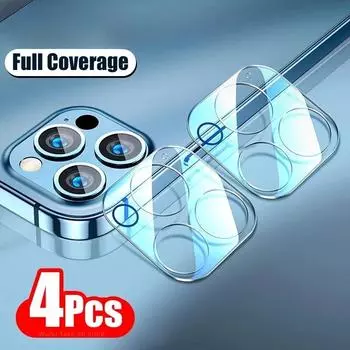 4 шт. защитное стекло с полным покрытием для Iphone 15 14 11 12 13 Pro защитный чехол для камеры iPhone 11 чистый