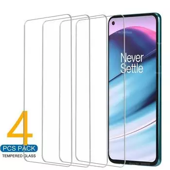 4 шт. Защитное стекло высокой прозрачности 9H для Oneplus One plus 10R 10T 9 9R 9RT 8T 7T 6T 7 ACE PRO NORD 2 N100 N200 N20 CE 2 Защитная пленка для экрана OnePlus Nord CE2 Lite 5G белый