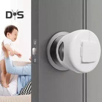 4 шт. Защитные чехлы для дверных ручек, простая установка, детский замок для безопасности, защитная подушка для дверной ручки, защита для дверной ручки 4pcs белый
