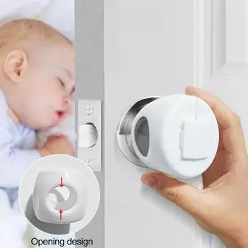 4 шт. Защитные чехлы для дверных ручек, простая установка, детский дверной замок, ручка для двери с защитой от детей
