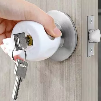 4 шт. Защитные чехлы для дверных ручек, простая установка, детский дверной замок