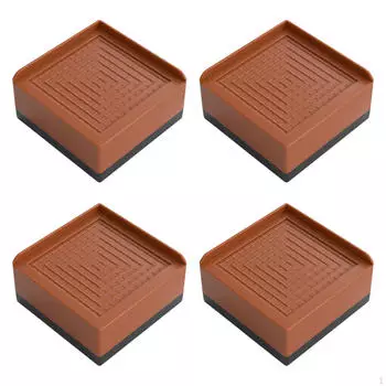 4 шт. Защитные накладки для мебели, практичные, ударопрочные, прочные, многоцелевые, подъемные подъемники для диванов коричневый