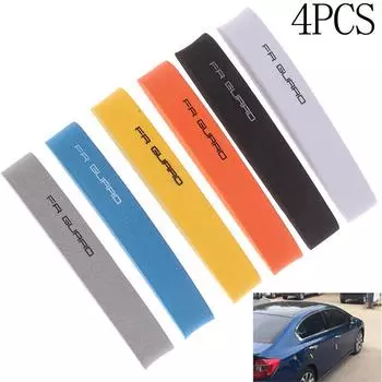 4 шт. Защитные накладки на края дверей автомобиля из вспененного этиленвинилацетата, противоударные полосы, защитные наклейки для автомобиля чёрный