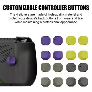 4 шт. Защитные насадки на заднюю кнопку игровой консоли, ударопрочные, простая установка, задние кнопки чёрный