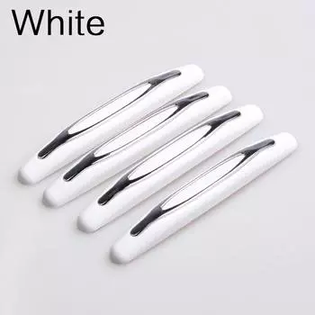 4 шт., защитные полоски для дверей автомобиля, клейкая лента для края двери автомобиля, защита от столкновений, защита двери автомобиля, ZPG белый