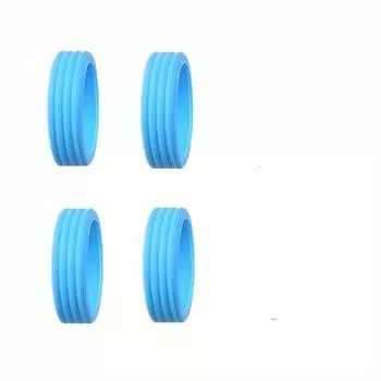 4 шт. Защитные силиконовые колеса для багажа, колесики, дорожные чехлы для чемоданов, уменьшающие шум, чехлы для колес, аксессуары 4PCS синий