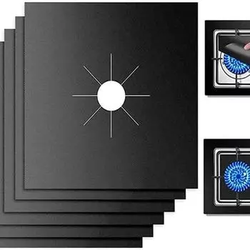 4 шт. защитный чехол для газовой плиты, подкладка для чистки, коврик для кухонной газовой плиты, защитный чехол для плиты, кухонные принадлежности, посуда