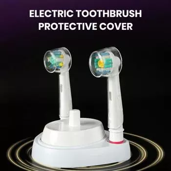 4 шт. защитный чехол для зубной щетки, защитный чехол для головки зубной щетки, пылезащитный, моющийся, многоразовый, защита для зубной щетки 4pcs