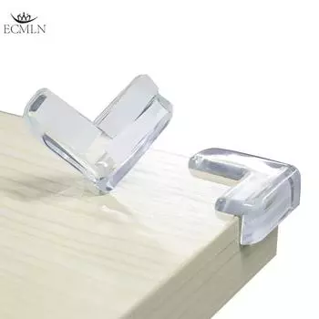 4 шт. Защитный уголок для стола, детский, антистолкновительный уголок, защитная наклейка на край стола, защитное покрытие белый