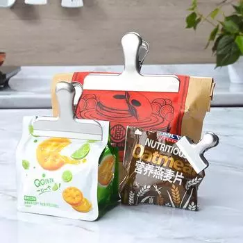 4 шт. Зажим для герметизации из нержавеющей стали, кухонный, пищевой, влагостойкий, многофункциональный, металлический зажим для герметизации дома small