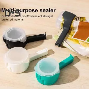 4 шт. зажим для пакетов с зажимом и носиком для заливки, пищевой запайщик для пакетов с конфетами, простые в использовании зажимы для закусок, многоразовые зажимы для пакетов для организации и 4pcs белый