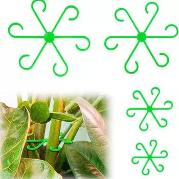4 шт. Зажим для поддержки стебля растения Фиксирующий зажим для растения Рама для поддержки вьющихся растений Органайзер для стебля цветка Складная рамка Аксессуары красный