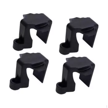 4 шт. зажимов для швартовных канатов 3/8 дюйма, подвески зажимов для кранцев чёрный