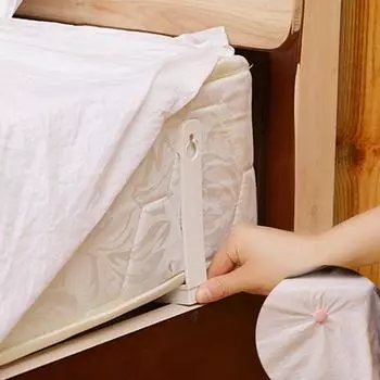 4 шт., зажимы для держателей простыней, простая установка, L-образные угловые захваты для простыней, многоразовые противоскользящие зажимы для крепления простыней, чехлов, одеял