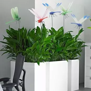 4 шт., зажимы для поддельных стрекоз, реалистичные яркие цвета, водонепроницаемые средства от мух, уличный 3D декор в виде стрекозы