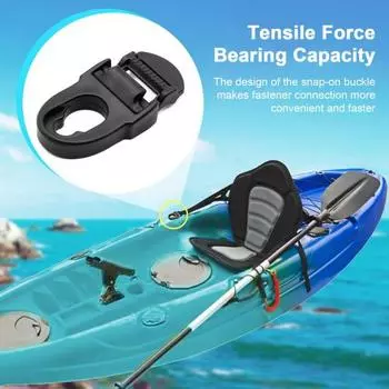 4 шт. зажимы для ремонта сиденья каяка, предохранительные зажимы для ремня сиденья, аксессуары для каяка, крючки для сиденья каяка, сменные защелки, безопасное соединение, защелкивающаяся пряжка