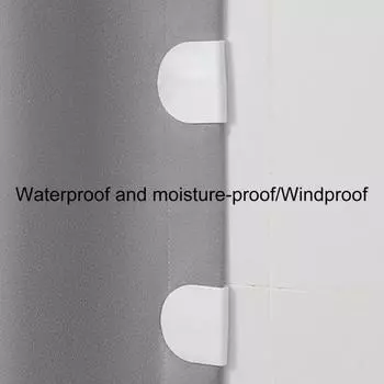 4 шт., зажимы для занавесок для душа, ветрозащитные самоклеящиеся, простая установка, защита от брызг, держатели для занавесок, принадлежности для ванной комнаты S