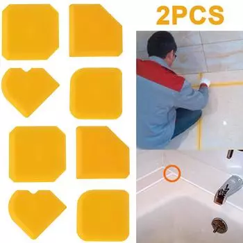 4 шт. Желтый инструмент для отделки швов, легко очищаемый, ТПУ, портативный, для декорирования зданий