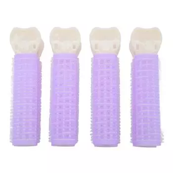 4 шт. Женские заколки для корней волос, пушистые, для придания объема, для укладки волос, роликовые заколки для ежедневного использования, фиолетовые