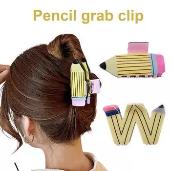 4 шт. женские заколки для волос в форме карандаша с противоскользящими зубцами для душа A