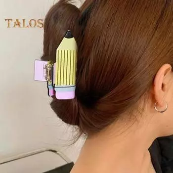 4 шт. женские заколки для волос в форме карандаша с противоскользящими зубцами для душа, заколки для волос, аксессуары для школы A