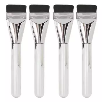 4 шт. Жидкая кисть Мягкая пушистая щетина Ультратонкая плоская кисть для нанесения грязевой маски