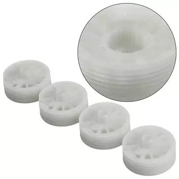 4 шт., звездочка для стеклоподъемника, шестерни для Hyundai, Kia, несколько моделей, пластиковая катушка для ремонта окон, белая CHINA