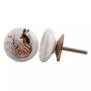 4 штуки Разноцветные плоские керамические ручки-белки для кухонной фурнитуры шкафа, дверные ручки, декоративные, для комода, роскошные, антикварные