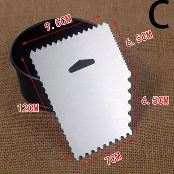 4-Sided Cake Scraper Stainless Steel Buttercream Spatula Kitchen Baking Tools Cake Spatula Kitchen C