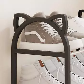 4-слойная бытовая стойка для хранения вещей, простой шкаф для обуви, стойка для хранения обуви, многофункциональная стойка для обуви у входа в дом белый