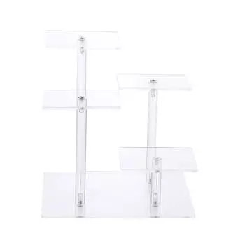 4-слойная квадратная прозрачная съемная акриловая стойка-держатель для витрины, комплект для установки скрытых коробок, стойка для ювелирных изделий, полка