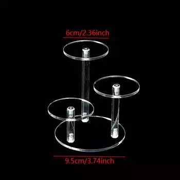 4-слойная прозрачная съемная акриловая стойка для дисплея, квадратный держатель, гаражный комплект, глухая коробка, стойка для дисплея, держатель для ювелирных изделий, полка