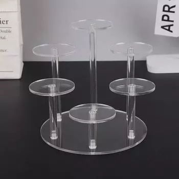 4-слойная прозрачная съемная акриловая стойка для дисплея, квадратный держатель, гаражный комплект, глухая коробка, стойка для дисплея, держатель для ювелирных изделий, полка
