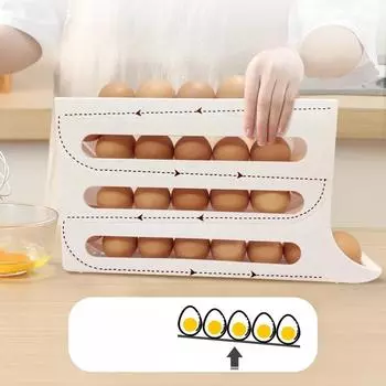 4-слойная версия, ящик для хранения яиц, ящик для хранения на боковой двери холодильника, держатель для яиц, органайзер для яиц, пищевой класс, 30 сеток