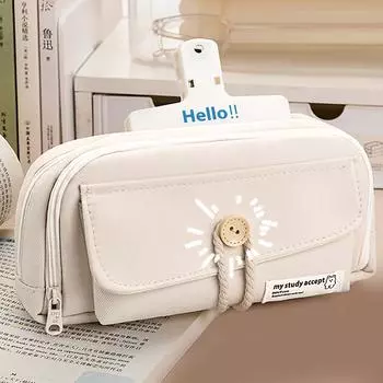 4-слойный японский пенал, пенал большой емкости, пенал для канцелярских принадлежностей, студенческий многослойный, эффектная сумка для канцелярских принадлежностей белый