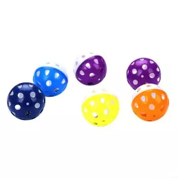 4 см 1 шт. игрушка кошка полый колокольчик мяч для домашних животных жевательная клетка домашние забавные игрушки