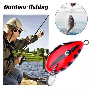 4 см/5 г приманка в виде громовой лягушки, реалистичная, хорошая детализация, многоразовый острый крючок, приманка для защиты от побега, имитация приманки, мягкая приманка, приманка для черной рыбы, рыболовные снасти B