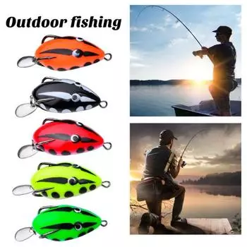 4 см/5 г приманка в виде громовой лягушки, реалистичная, хорошая детализация, многоразовый острый крючок, приманка для защиты от побега, имитация приманки, мягкая приманка, приманка для черной рыбы, рыболовные снасти B