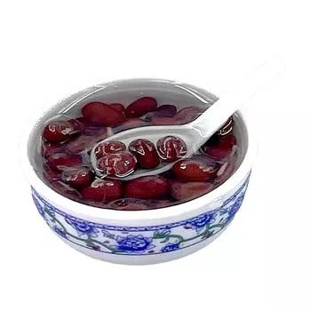 4 см Миниатюрная модель еды Высоко имитационная искусственная миска для кукольного домика Украшение еды Красная фасоль